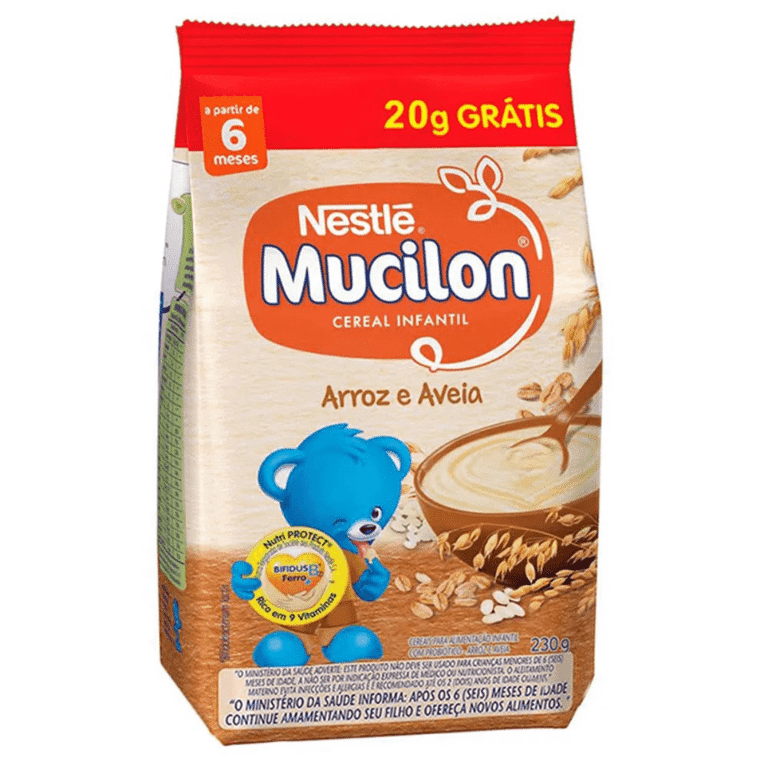 Cereal Infantil Mucilon Arroz E Aveia 230g 