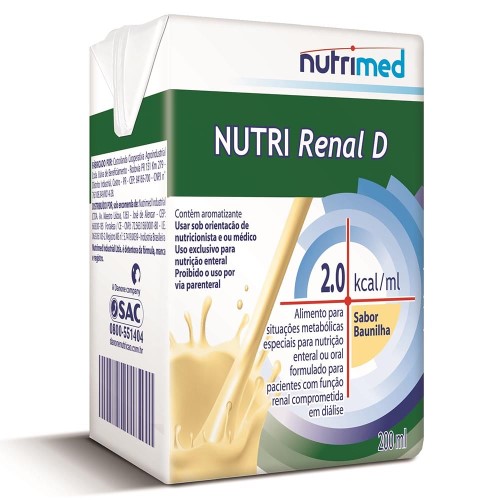 Nutri Renal D 2.0 Baunilha com 200ml