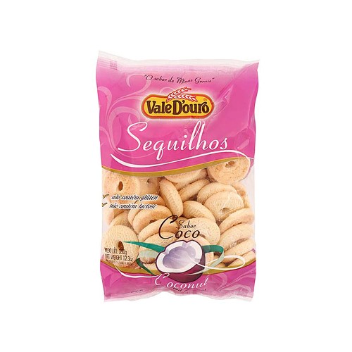 Biscoito Vale Duro Sequilhos Sabor Coco 350g