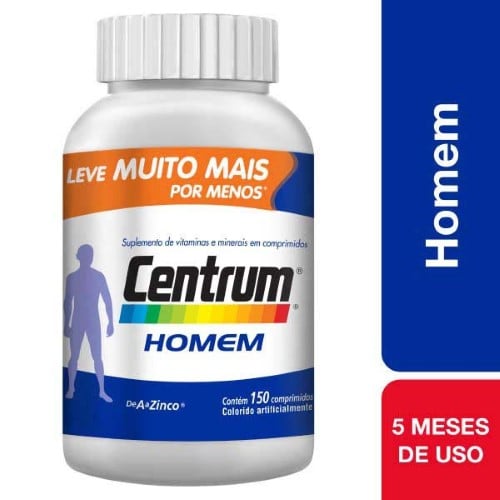 Centrum de A a Zinco Homem com 150 comprimidos