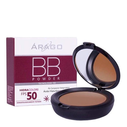 BB Powder Árago Hidracolors Chocolate FPS50 12g