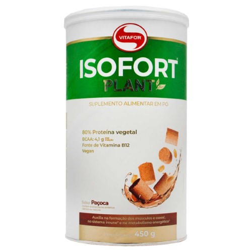 Suplemento Alimentar Vitafor Isofort Plant Paçoca 450g