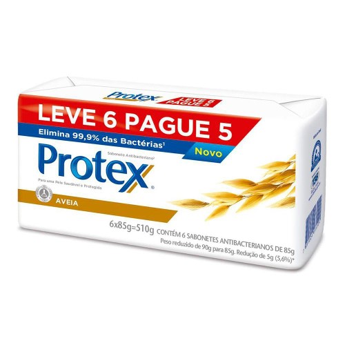 Sabonete em Barra Protex Aveia 85g Promo 6un c/ Desconto