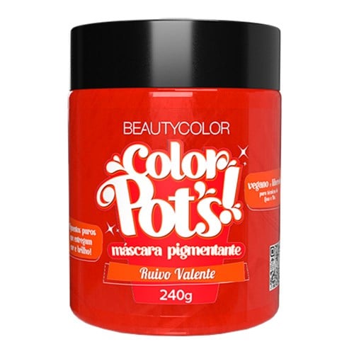 Máscara Pigmentante Beauty Color Pots Ruivo Valente 240g