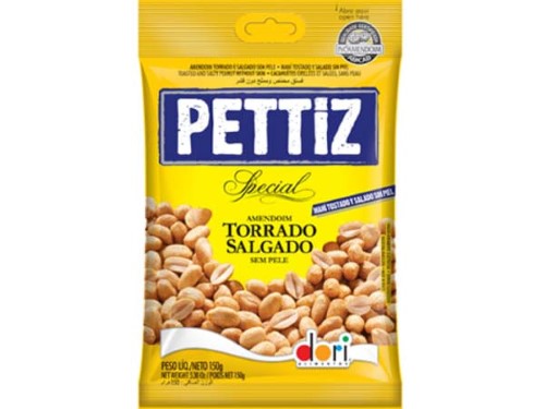 Amendoim Pettiz Special Torrado e Salgado Dori Sem Pele 150g