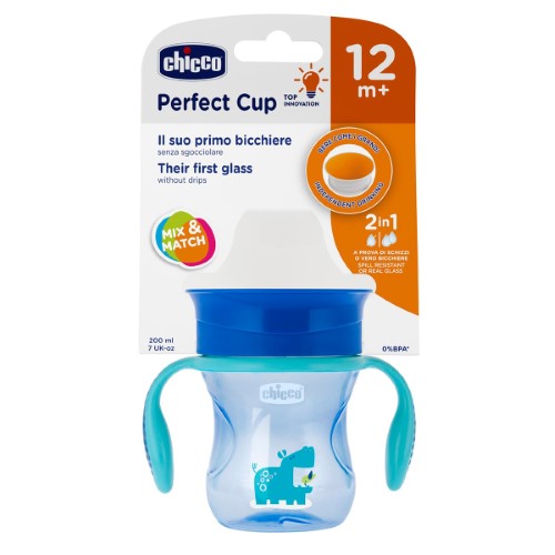 Copo Chicco 360 Perfect Cup Azul 200ml