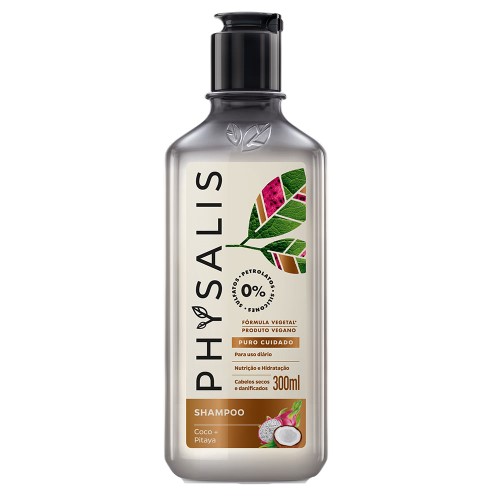 Shampoo Physalis Puro Cuidado Vegano 300ml