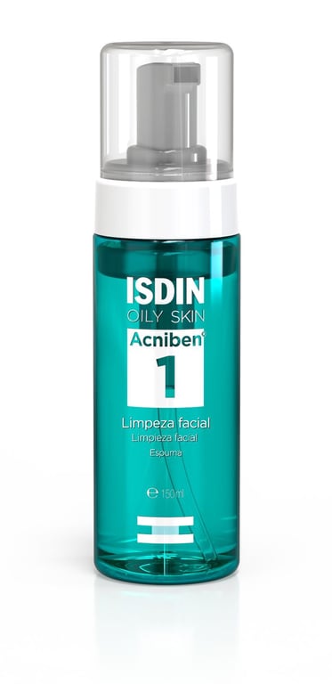 Espuma de Limpeza Facial Isdin Oily Skin Acniben 1 150ml