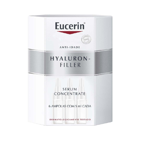 Sérum Eucerin Anti-Idade Hyaluron Filler 6 Ampolas Com 5ml Cada