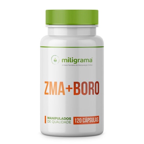 ZMA (Zinco + Magnésio +Vitamina B6) + Boro 120 Cápsulas