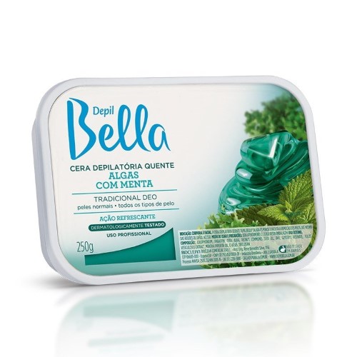 Cera Depil Bella Verde Algas Com Menta 250g