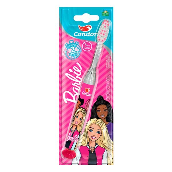 Escova Dental Infanitl Condor Barbie Led 1 Unidade