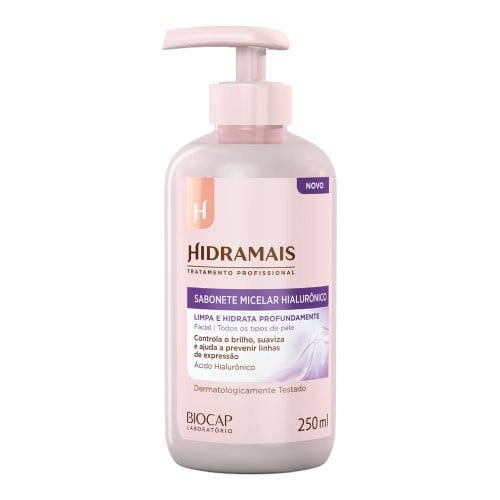 Sabonete Líquido Facial Hidramais Micelar Ácido Hialurônico 250ml