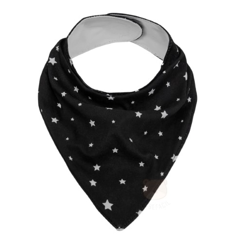 Babador Bandana para bebê em malha Estrelinhas - Buba