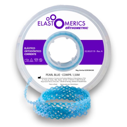 Elastômeros Corrente 1,5m Pearl Blue - Orthometric