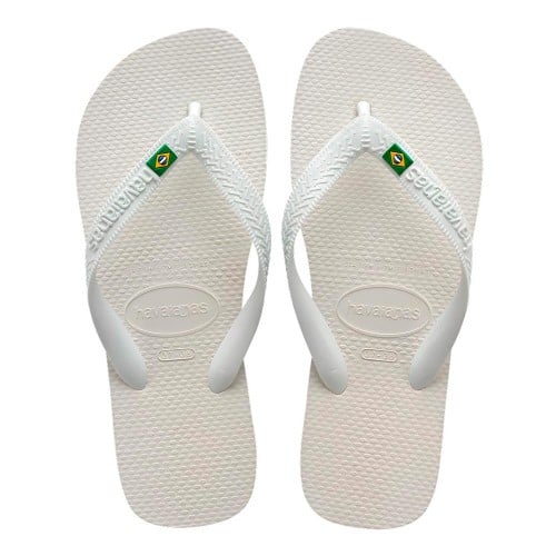 Sandália Havaianas Brasil Branco Tamamnho 33/34 1 Par