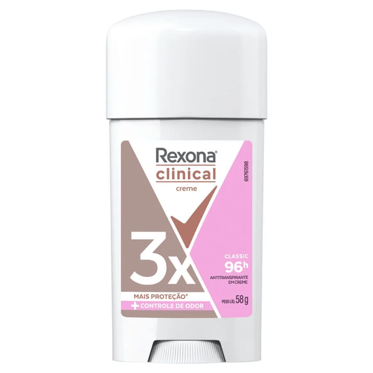 Desodorante Antitranspirante Em Creme Rexona Clinical Classic 58g