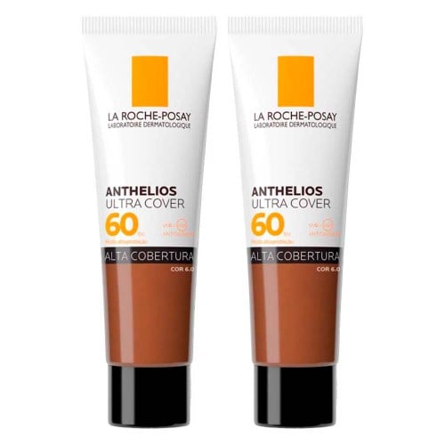 La Roche-Posay Anthelios Ultra Cover Kit com 2 Unidades – Protetor Solar Facial Com Cor FPS60 6.0 – 30g