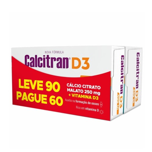 Calcitran D3 400UI com 90 comprimidos