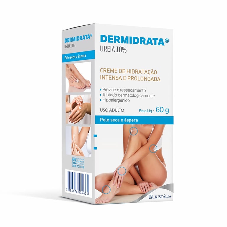 Creme De Hidratação Dermidrata Ureia 10% 60g