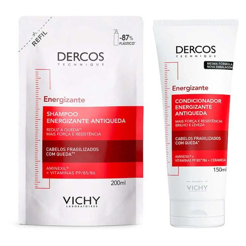 Vichy Dercos Energizante Kit - Condicionador + Shampoo Refil 