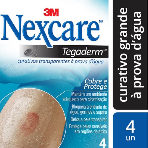 Curativos Nexcare Tegaderm S/Pad 04Un - Nexcare