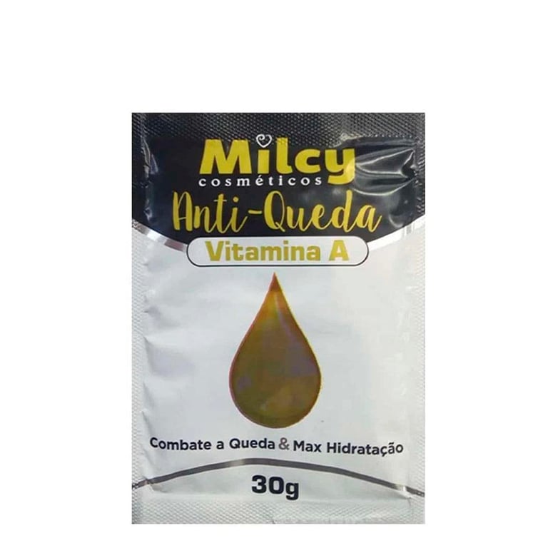 Cosméticos Vitamina A Anti-Queda Sachê - Máscara Capilar 30g