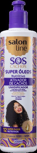 Ativador de Cachos Salon Line S.O.S Super Óleos Nutritivo com 300ml