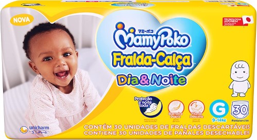 Fralda Calça Infantil MamyPoko Dia&Noite G - 30 Unidades