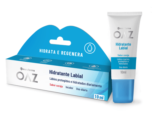 HIDRATANTE LABIAL COM MANTEIGA KARITÉ E VITAMINA E OAZ 10ML