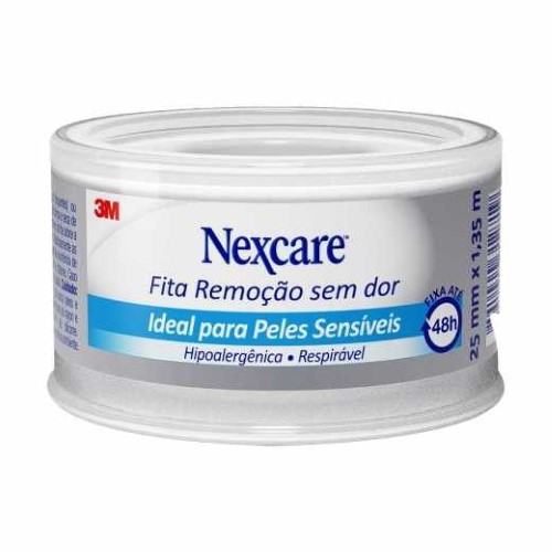 Fita Adesiva Nexcare 3m Remoção sem Dor 25mmX1,35m