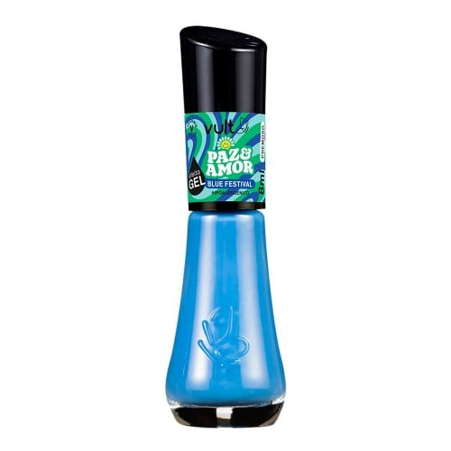 Esmalte Cremoso Vult Paz e Amor 5 Free 8ml - Blue Festival