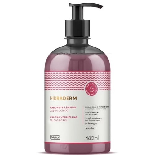 Sabonete Líquido Hidraderm Frutas Vermelhas 480Ml