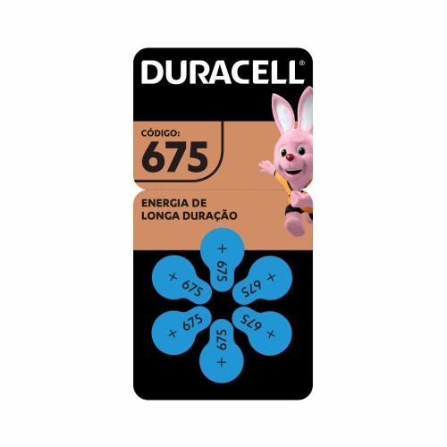 Pilha Auditiva Duracell 675 6 Unidades