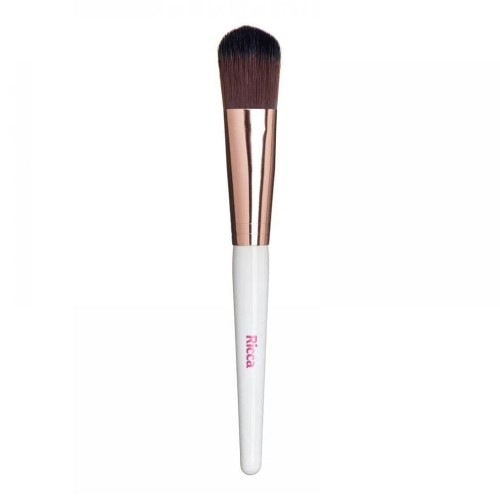 Pincel para Maquiagem Ricca Rose Gold Base 1 Unidade