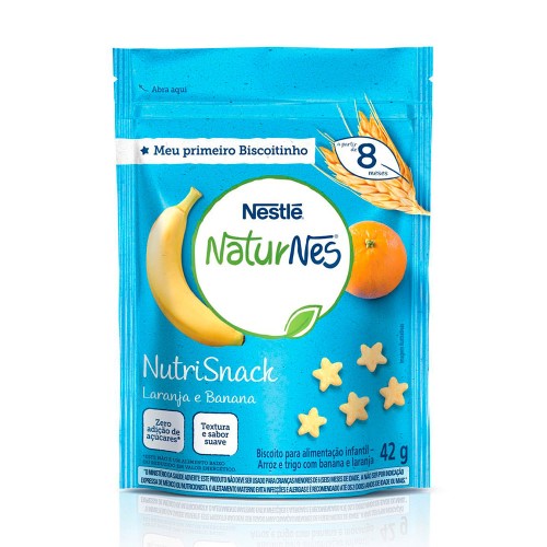 Naturnes Nestlé Nutrisnack Banana e Laranja 42g