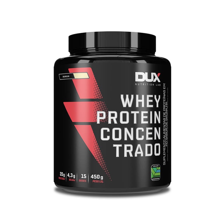 WHEY PROTEIN CONCENTRADO POTE 450G Dux Nutrition