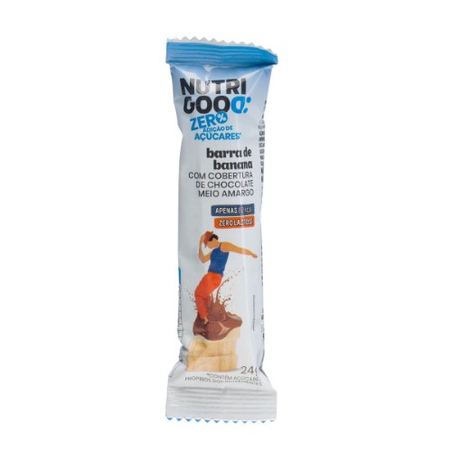 Barra de Banana com Chocolate Meio Amargo Nutrigood 24g