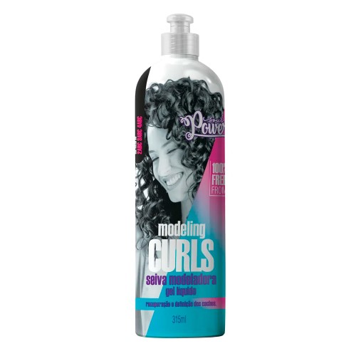 Gel Líquido Soul Power Modeling Curls Seiva Modeladora 315ml