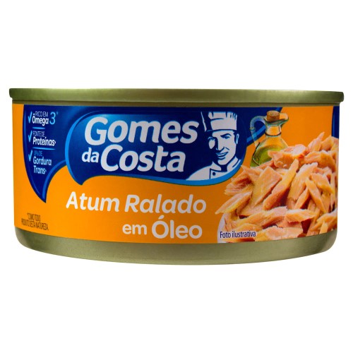 Atum Ralado em Óleo Gomes da Costa Lata 130g