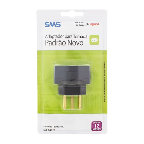 Adaptador para Tomada SMS Padrão Novo Ref. 64120 1 Unidade