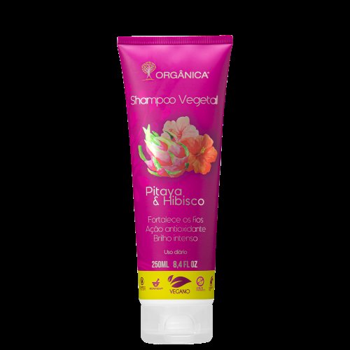 Shampoo Vegetal Orgânica Pitaya & Hibisco