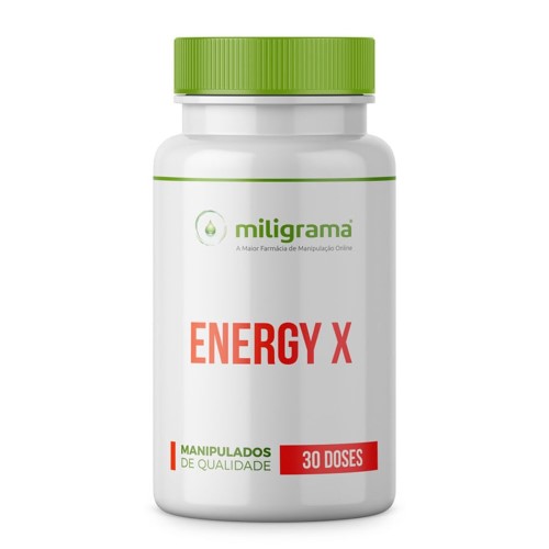 Energy X - Teacrine + Capsiate + Beta-alanina + Niacinamida 30 doses - Energia extra para seu treino