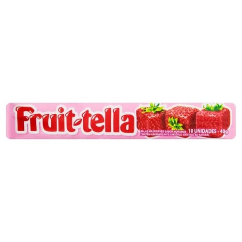 Bala Mastigavel Fruittella Morango Vitamina C 40g