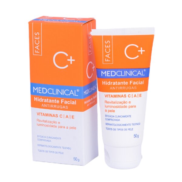 Creme Hidratante Facial Vitaminas C A E Medclinical 50G