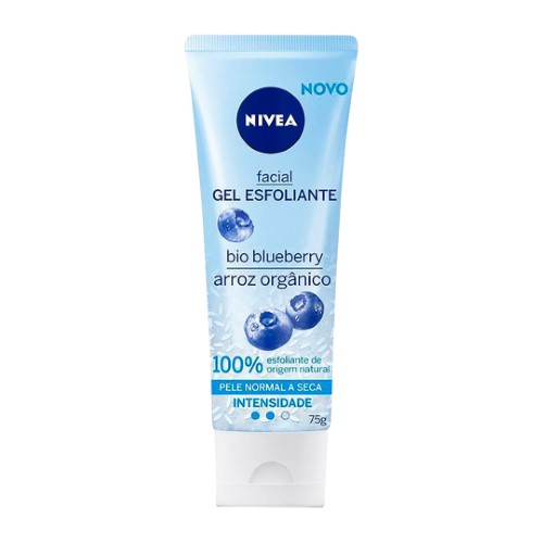 Gel Esfoliante Facial Nivea Refrescante Bio Blueberry 75g