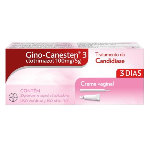 Gino-Canesten 3 Creme Vaginal 100mg/5g 20g + 3 aplicadores