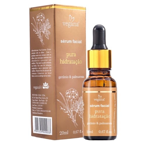 Sérum Facial Pura Hidratação Vegana 20ml - WNF