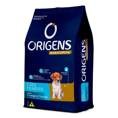 Ração para Cães Filhotes Origens Premium Especial Sabor Frango e Cereais 1Kg