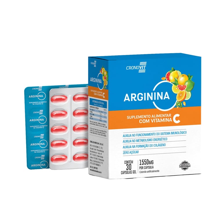 Cronovit Arginina C 1550mg, caixa com 30 cápsulas